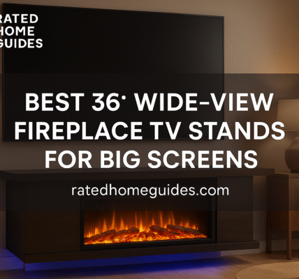 Best 36″ Wide-View Fireplace TV Stands for Big Screens
