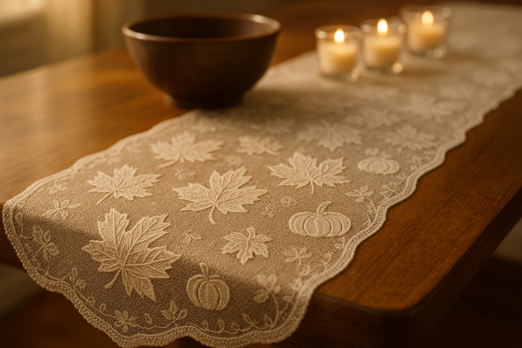 Chic Fall Table Runners & Centerpieces