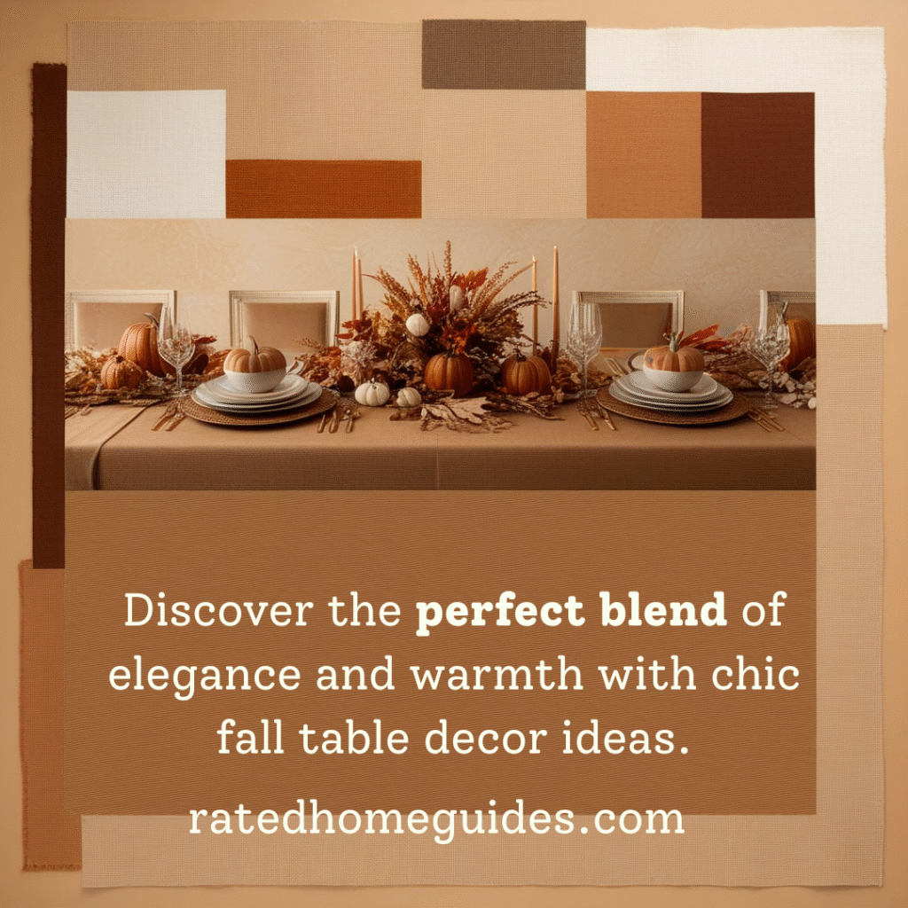 Chic Fall Table Runners & Centerpieces