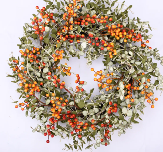 Primrue Wheat & Berry Harvest Wreath