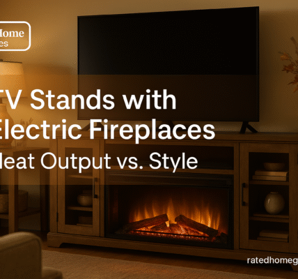 TV Stands with Electric Fireplaces Heat Output vs Style