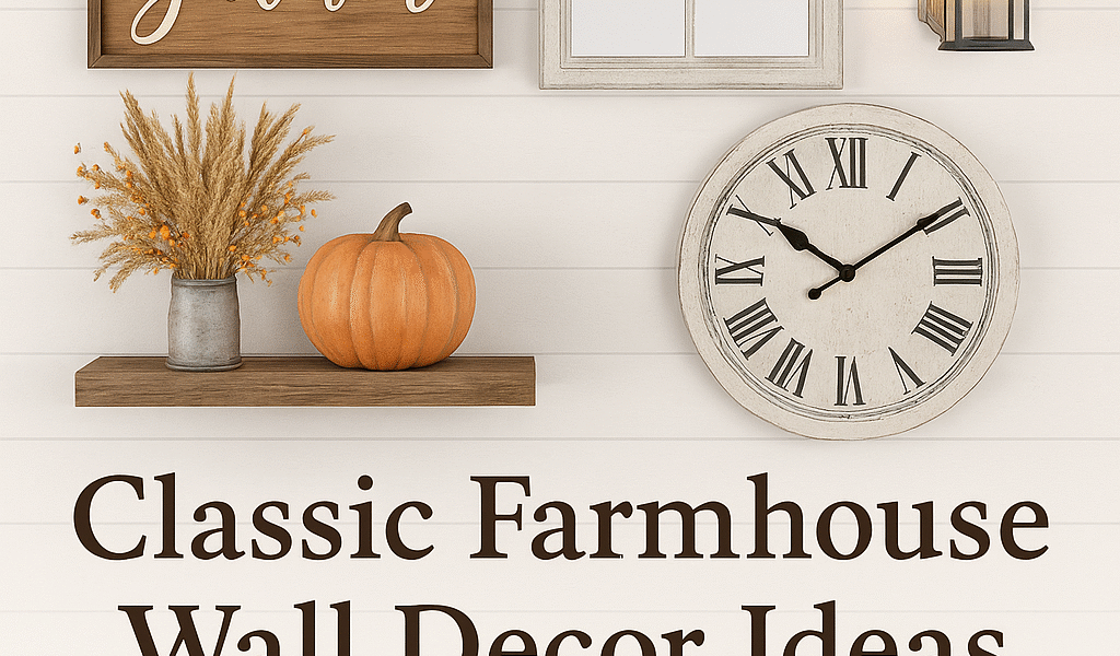 Classic Farmhouse Wall Decor Ideas for Fall Thanksgiving