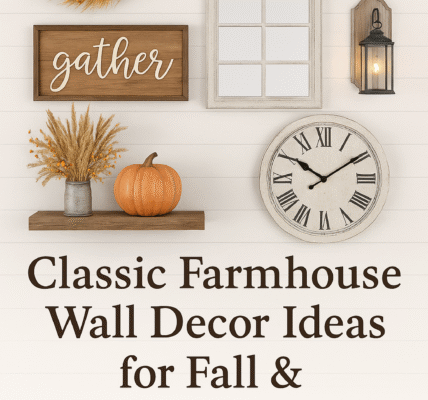 Classic Farmhouse Wall Decor Ideas for Fall Thanksgiving