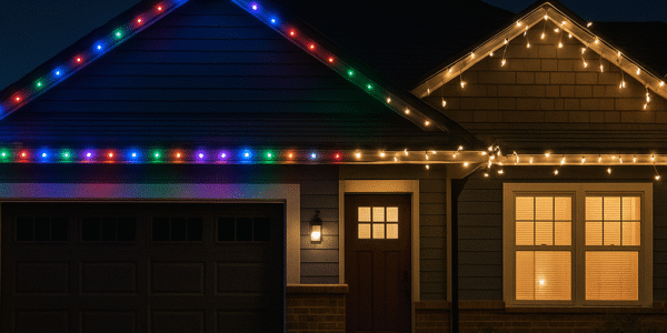Permanent Christmas Lights vs. Traditional